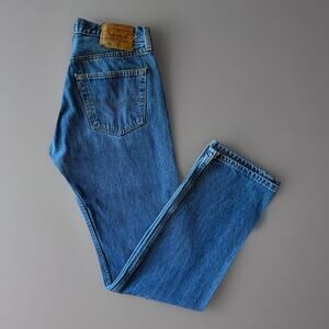 Vintage Levis 501 Jeans 30 Blue 90s Denim Made in USA Workwear Non Selvedge
